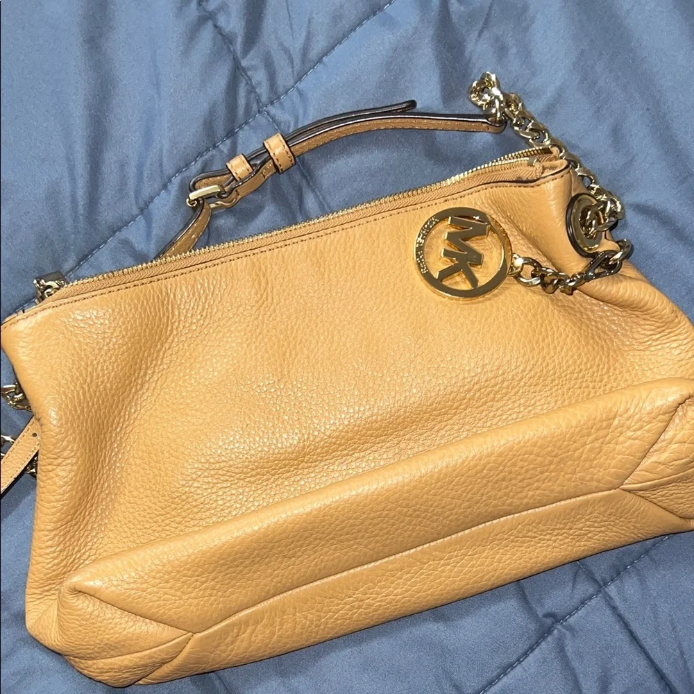 Michael Kors Mustard Leather Crossbody Bag